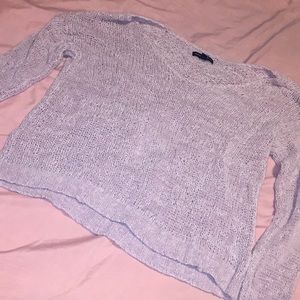 A cute light purple sweater